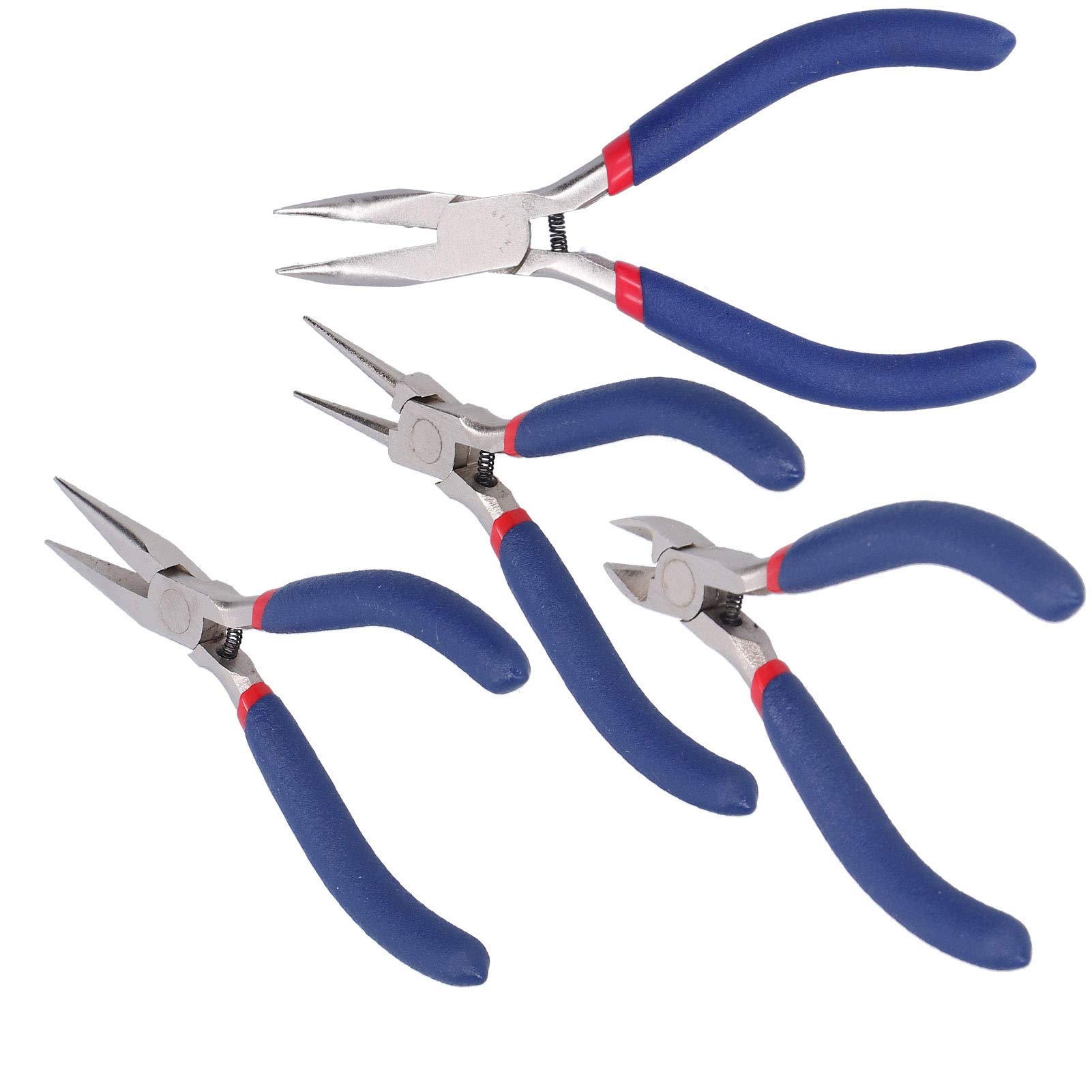 Set 9 Pezzi Pinze Per Gioielli – Kit Professionale Con Impugnatura Morbida, Per Riparazione E Creazione Fai Da Te