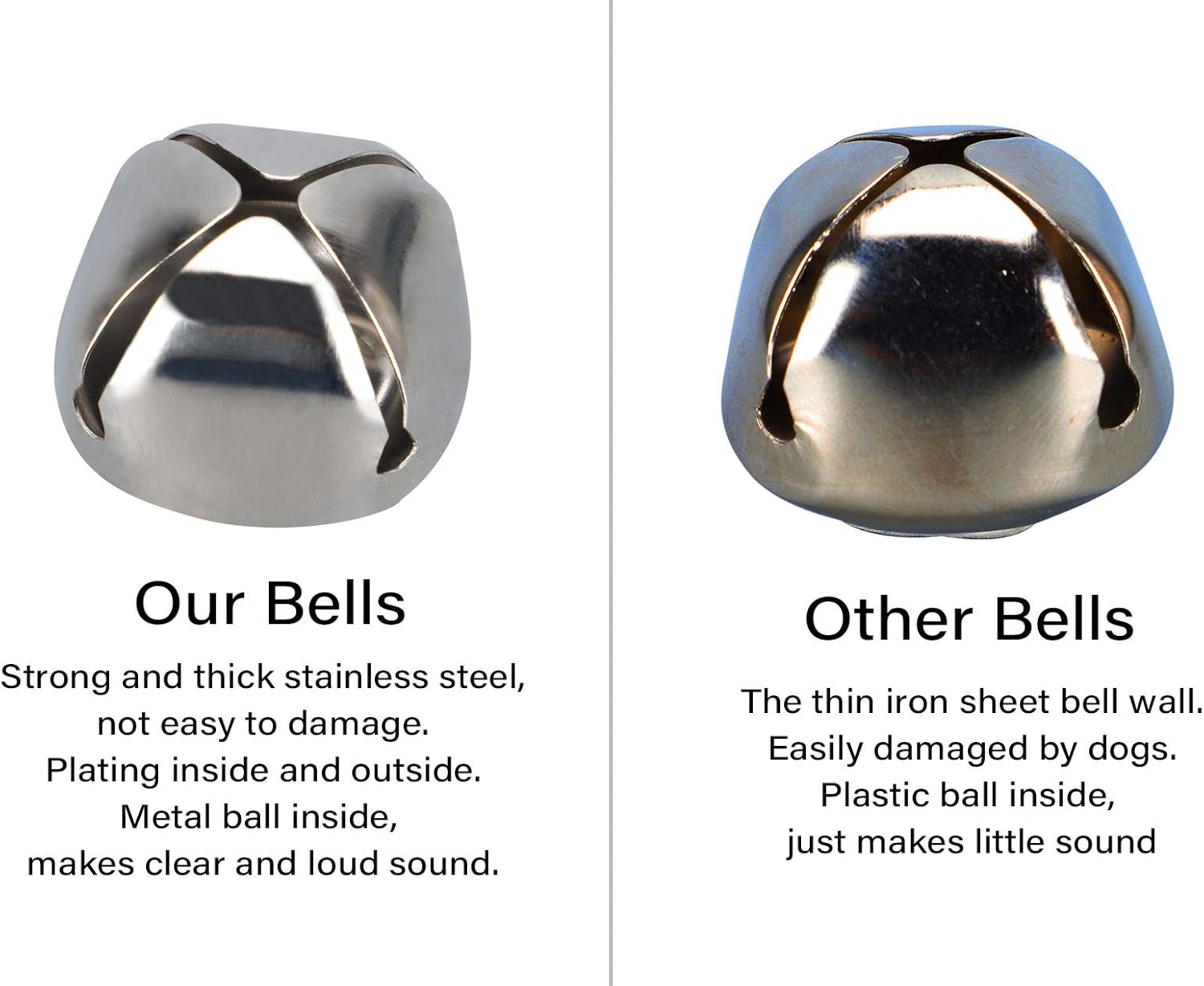 Soslina Dog Doorbells for Door Potty Training, Adjustable Dog Bell for Hanging on Door Knob, Training Your Puppy Easily - Premium Quality - 7 Extra Large 1.5" Loud Dog Bells : Pet Supplies