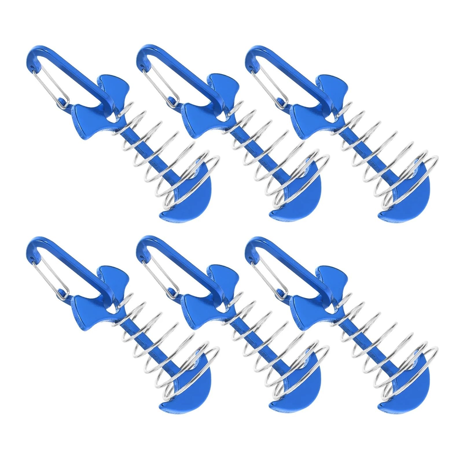 Piquets de tente arête de poisson clou sol alliage aluminium corde vent x6