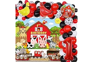 Farm Animal Decorations 1 Year Boy Party Supplies for Kids Birthday Decorations Farm Farm