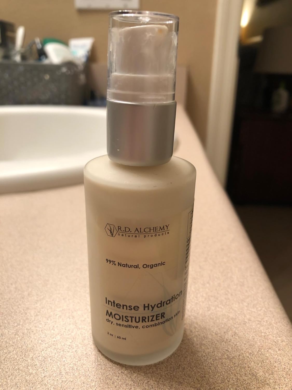 R.D. ALCHEMY RD Alchemy - 99% Natural & Organic Intense Hydration Moisturizing Cream - Lightweight, deeply hydrating moisturizer for dry skin, smooths fine lines and wrinkles leaving skin soft and glowing