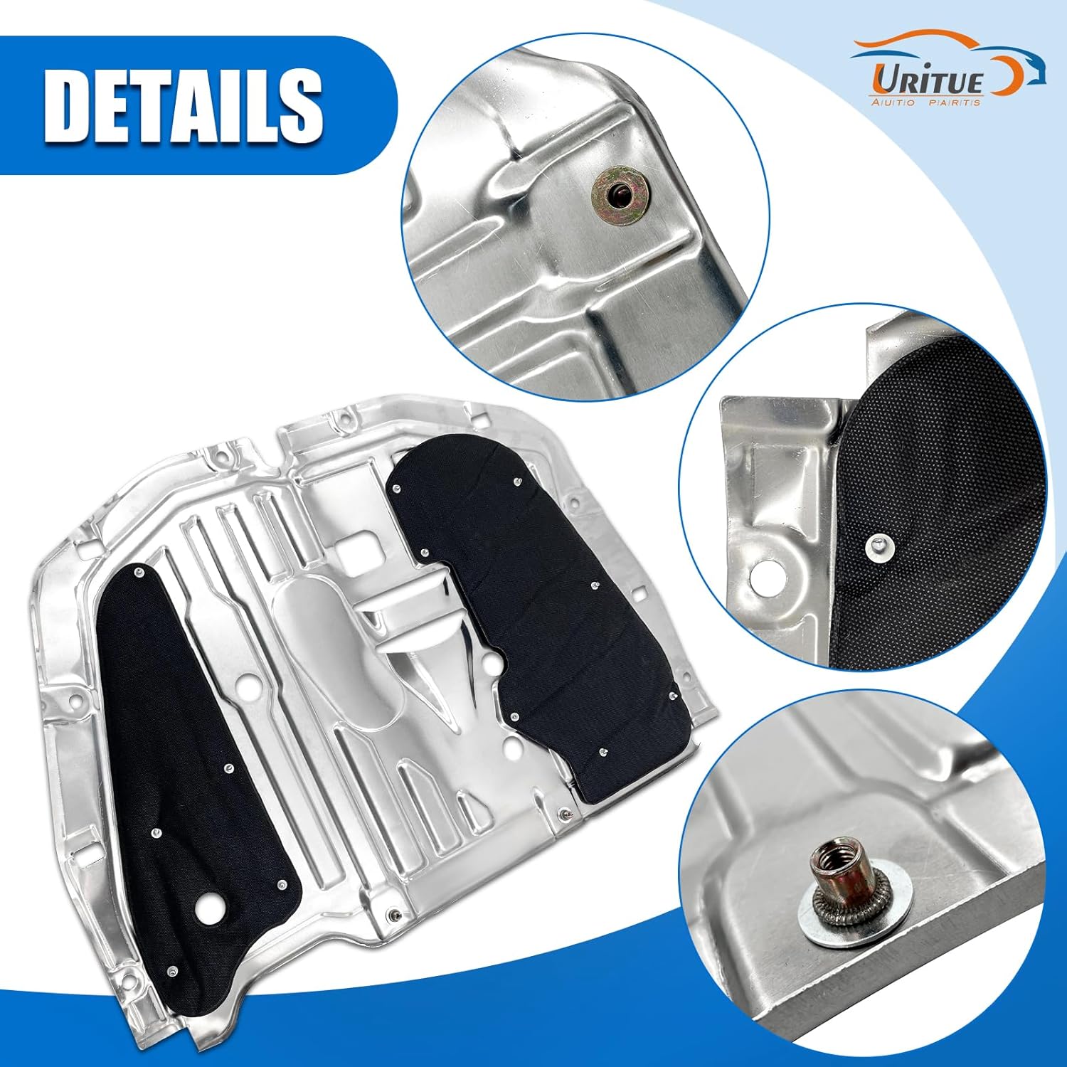 74110-TBA-A00 Engine Splash Guard Under Car Shield Cover Board MPN Compatible with Honda Civic 2016-2021 Replace 90674-TY2-A01