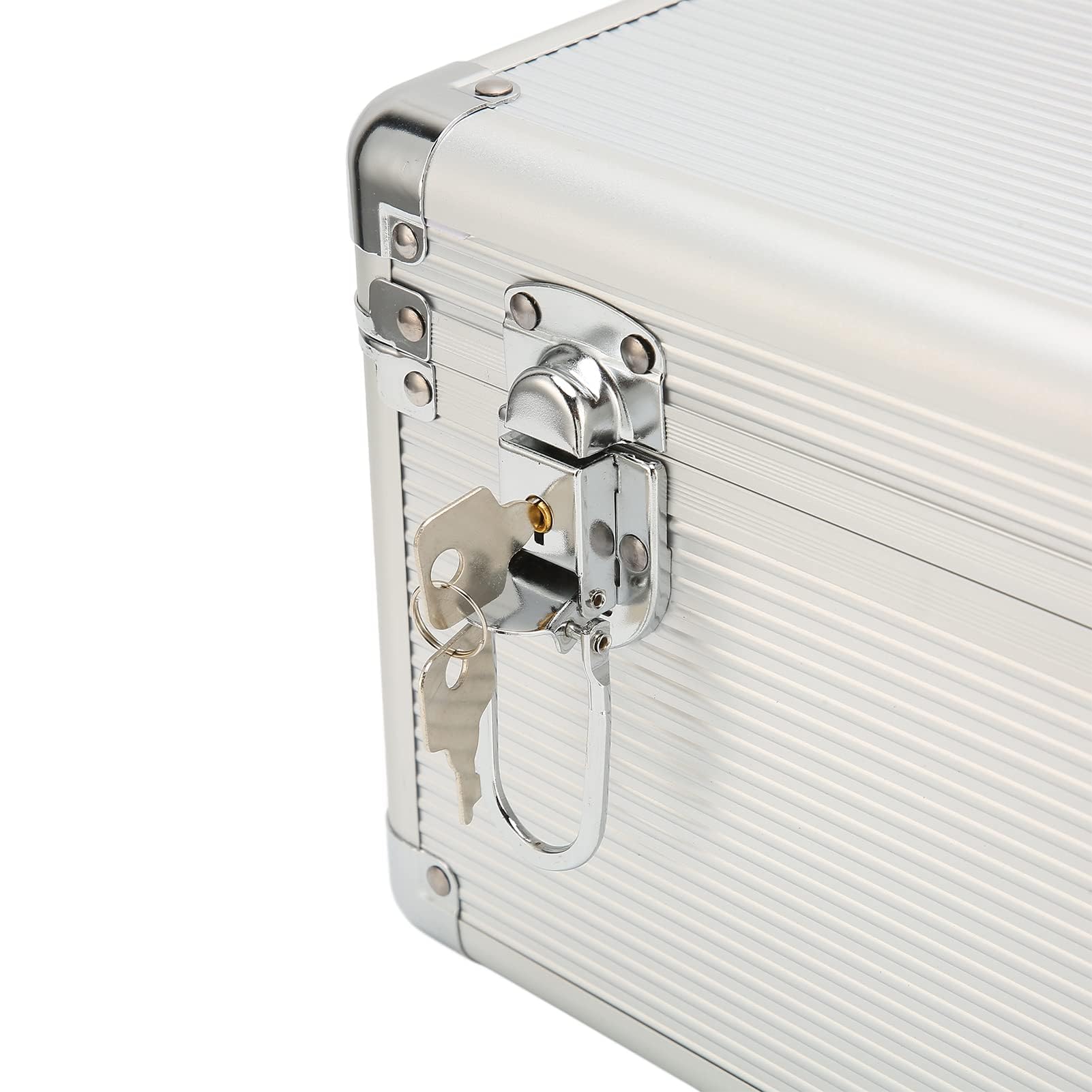 Caja de Almacenamiento para Disco Duro de 3,5", Maleta con Caja de Almacenamiento para Disco Duro con 10 Bahías, Estuche de Transporte para Disco Duro Externo con Diseño de Bloqueo de Seguridad