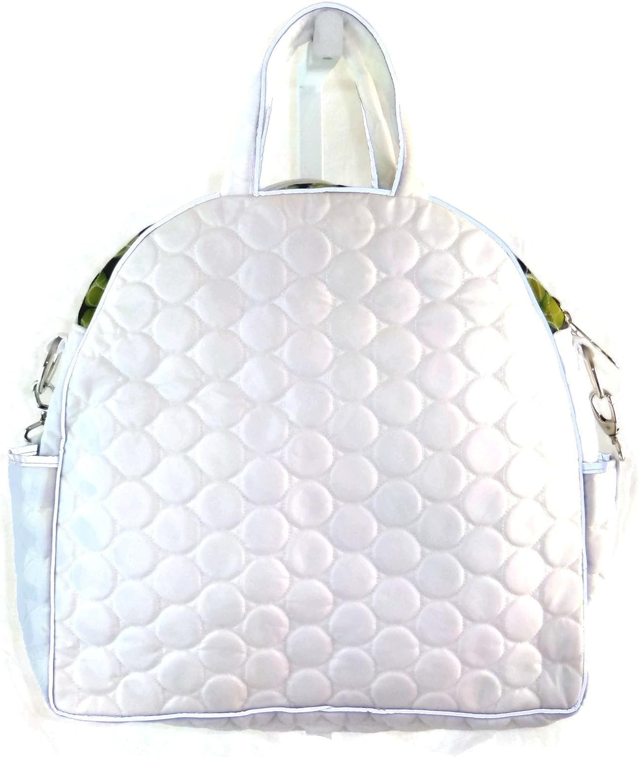 Womens Reflective Tennis Bag, Designed in New York, White