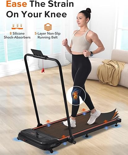 Miniatura 7 de Merax Almohadilla para caminar con inclinación, 2 en 1 para debajo del escritorio, caminadora eléctrica plegable de 2.5 HP, máquina de correr para