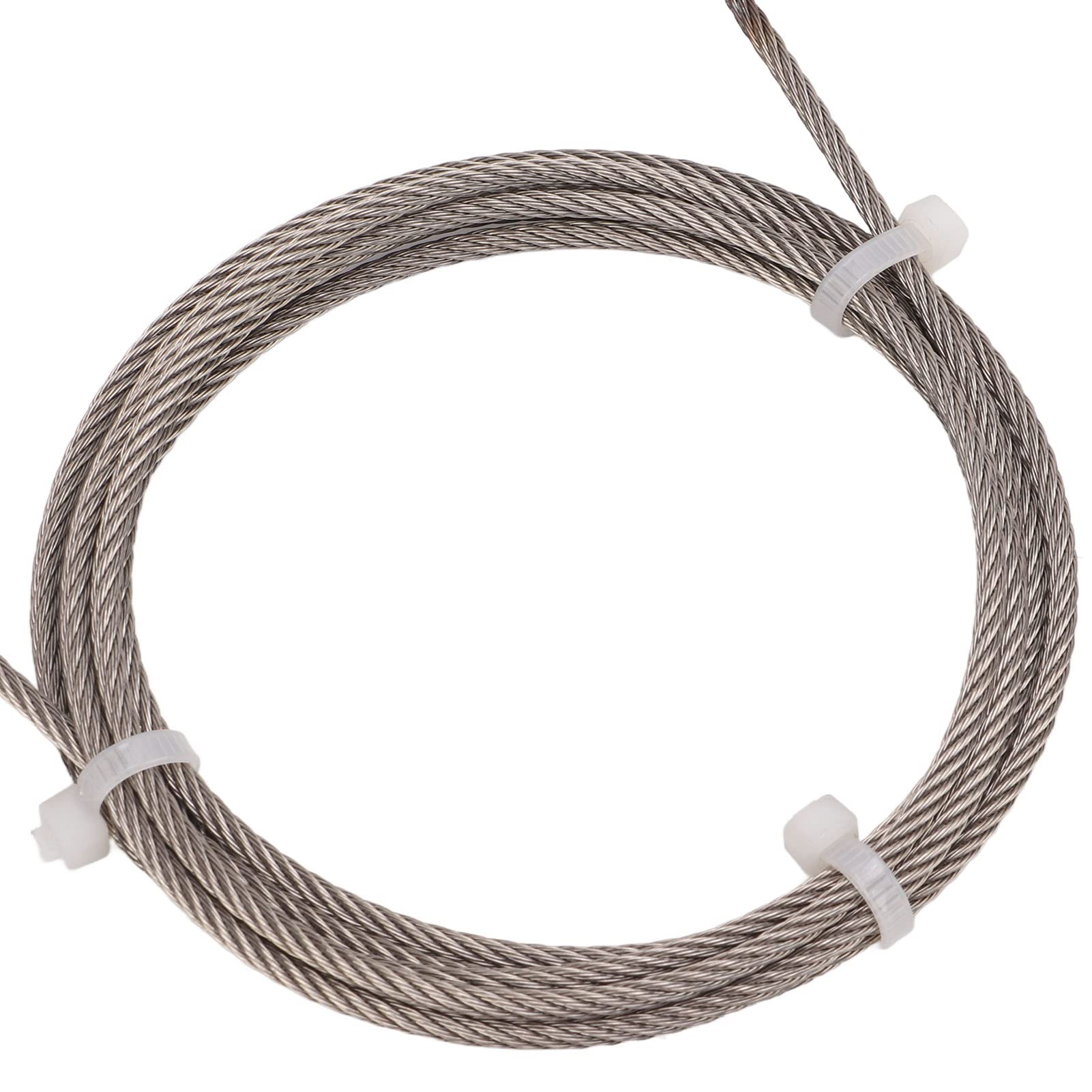 Lockout Tagout Cable Lock, Adjustable Cable Lockout 6.56ft Length Stainless Steel Adjustable Lockout Tagout Steel Cable for Industrial Chemical