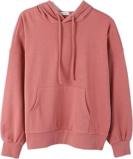 LC واكيكي سويت شيرت بغطاء للرأس واكمام طويلة للنساء W3Dv01Z8-Gpv-1، مقاس XS، لون بينك