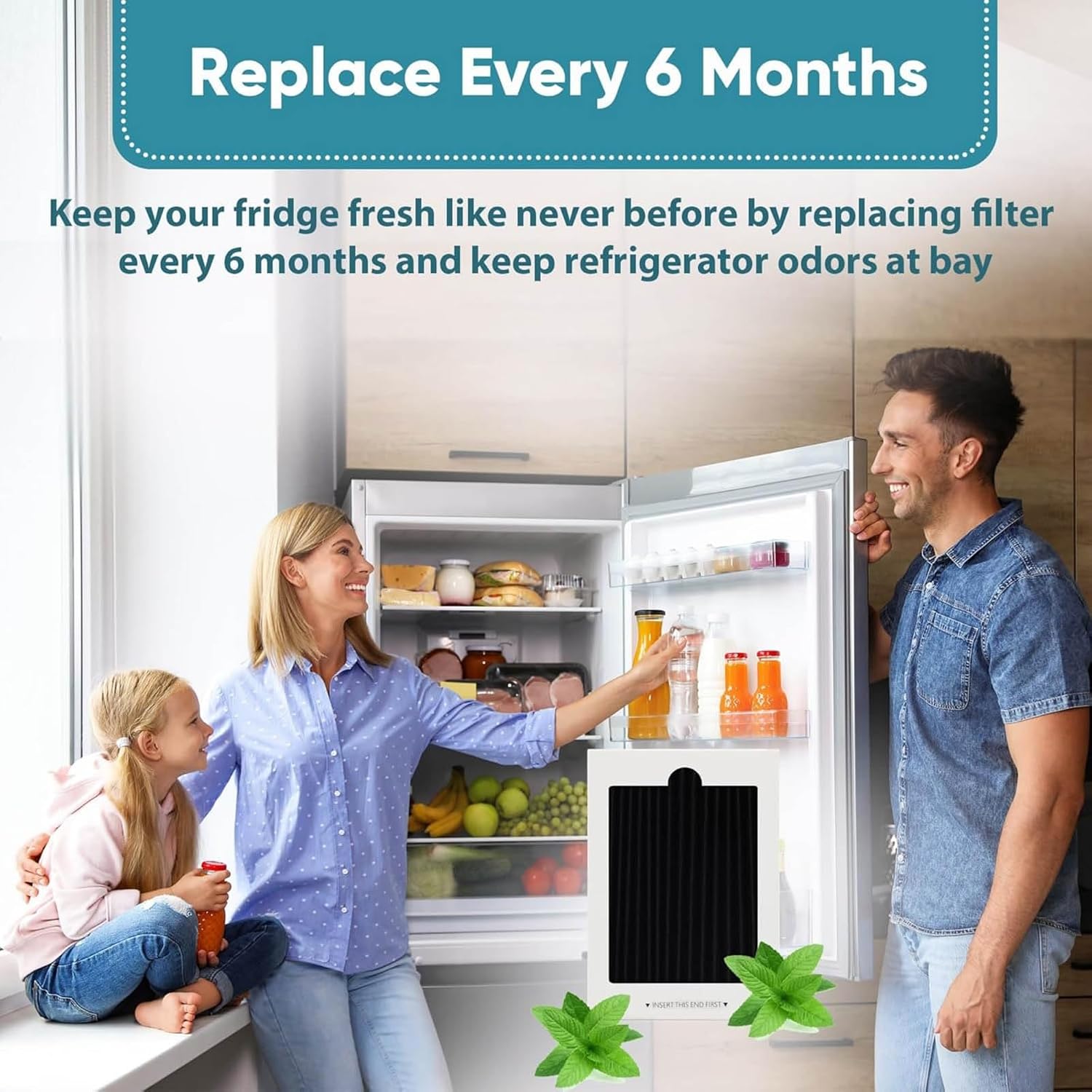3PCS Fridge Activated Carbon Air Filter Replacements 242061001 Suitale for Electrolux US