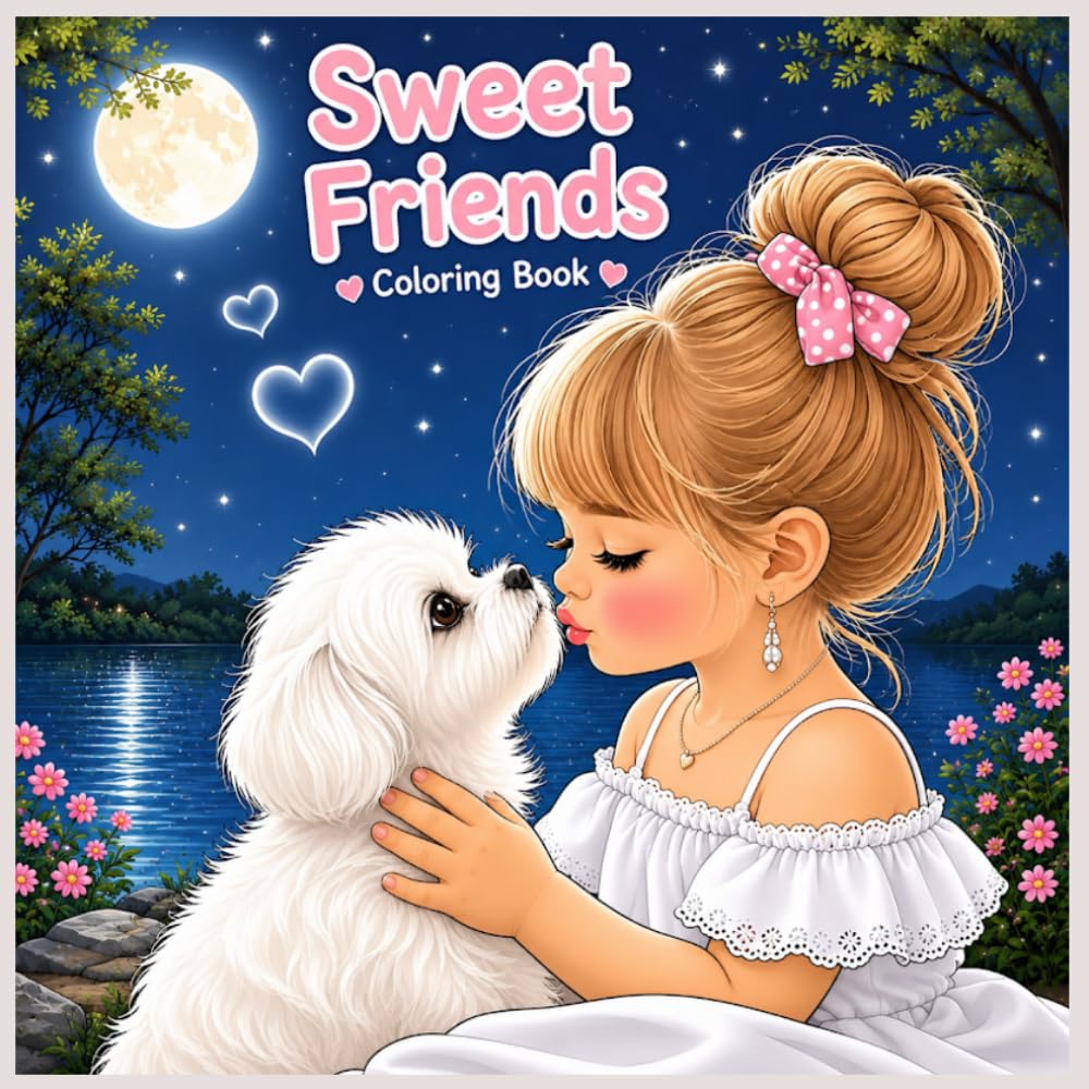 sweet friends: A Cozy Coloring Book