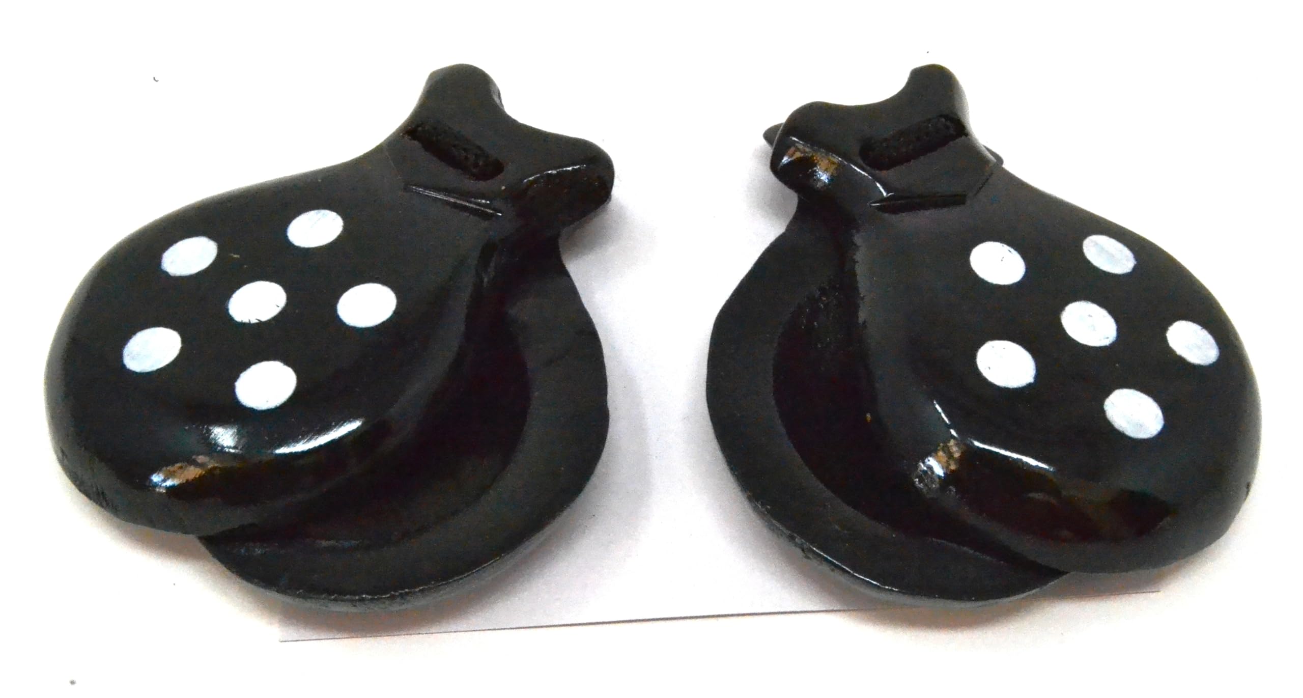 SPANISH BLACK CASTANETS FOR ADULTS CASTANETS FLAMENCO DANCE