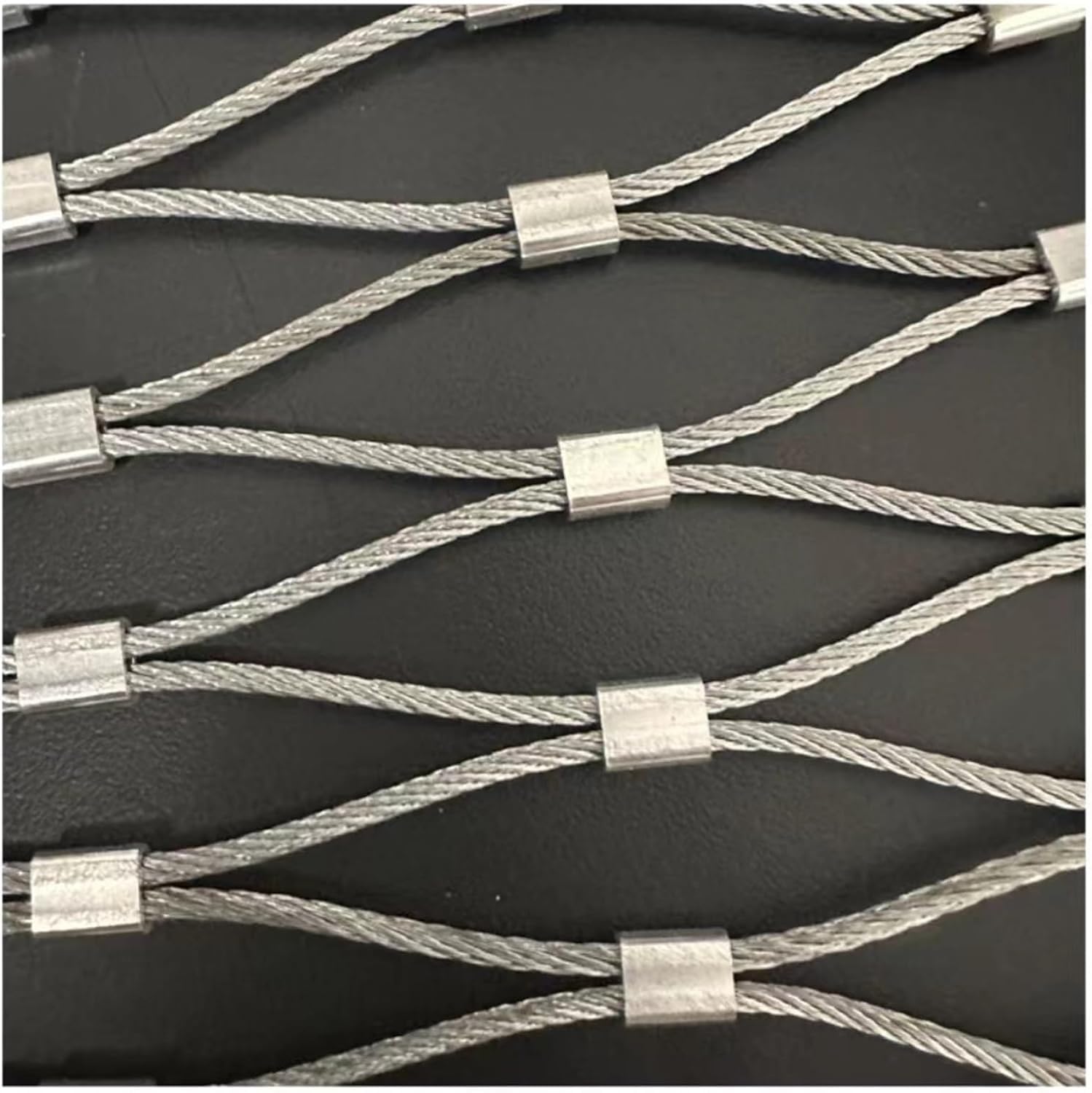 Maille de corde flexible en acier pour éliminer le risque de chute sur escalier