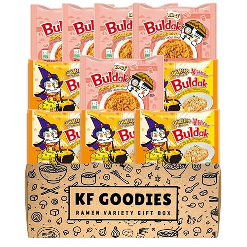 Miniatura 7 de Samyang Buldak - Sopa de fideos coreanos, salteados, de pollo picante (10, carbonara y Jjajang)