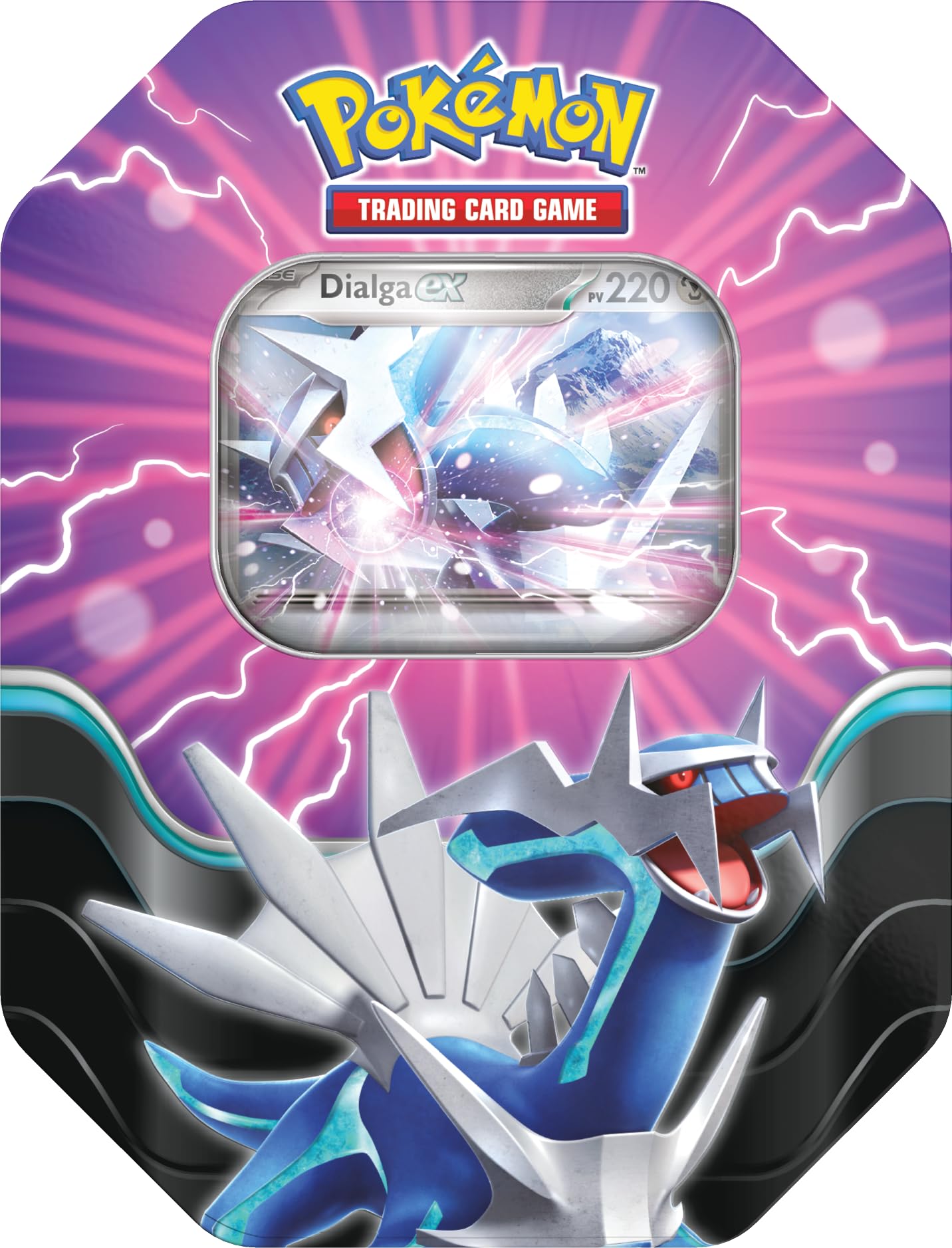 Pokémon TCD: Azur Legends Box - Dialga-ex (4 boostery i 1 błyszcząca karta promocyjna)