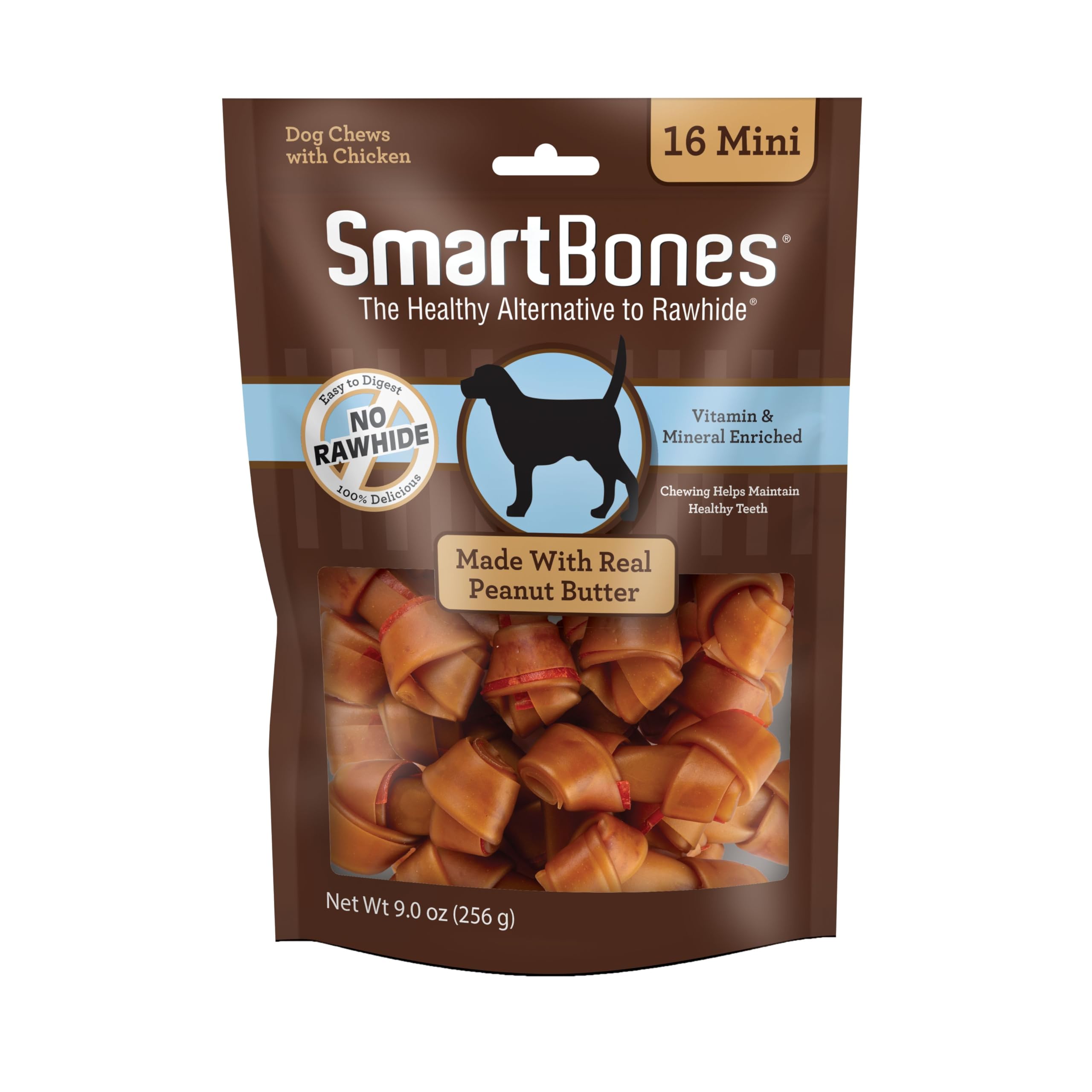 SMARTBONES DOG PB 9OZ