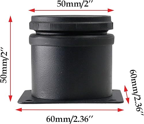 Miniatura 2 de Juego de 4 patas de acero inoxidable para muebles de 2 pulgadas, patas redondas ajustables de gabinete de 2 pulgadas de diámetro, patas de repuesto