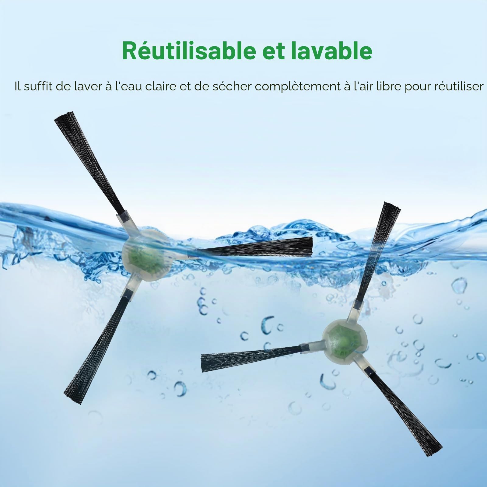 brosses latérales pour Lefant M3/M2/M310/M210P/M210/M210S/M210B/M213/M213S/M330 Pro/M310 Ultra/ M3 Gen2 /M3 Gen1 /M3 Max /M2 Pro /M2S Pro /M2 Plus,pour OKP Life K2/K3/K3A/K4/K5 rechange