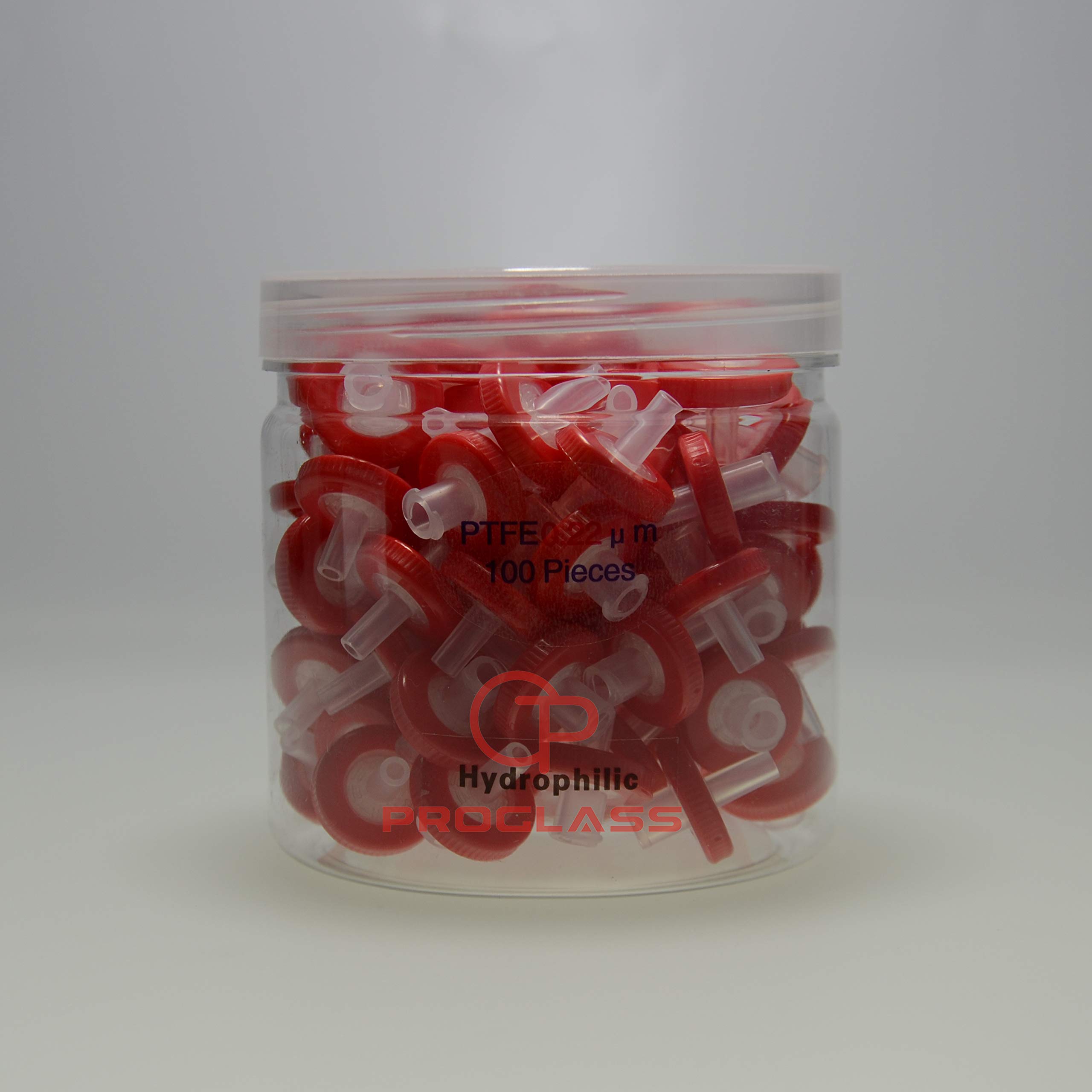 Proglass Syringe Filter 13mm 0.22um PTFE,100pcs