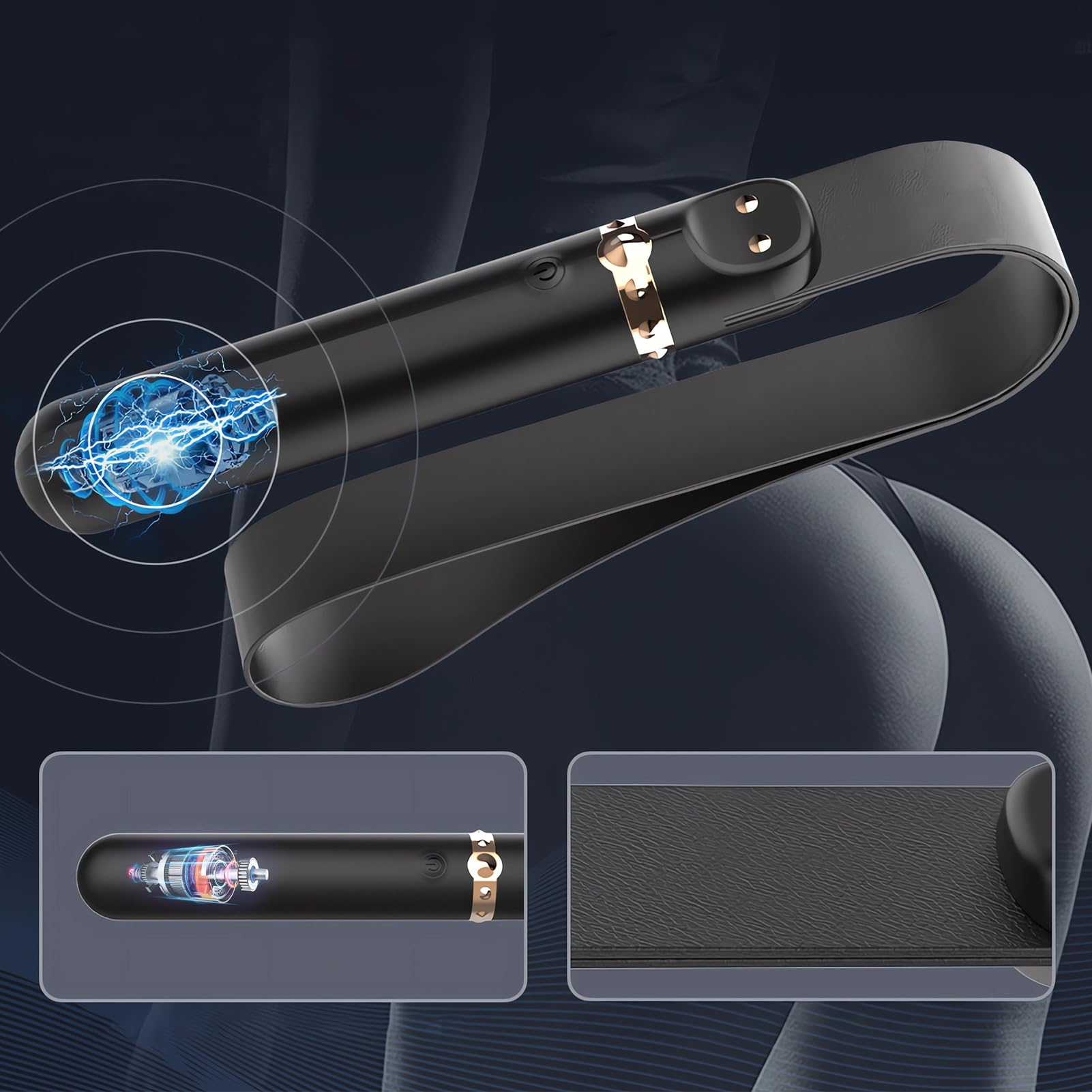 SXOVO Fouet Sexy Érotique Tapette de Fessée BDSM, Martinet Cuir avec Manche Vibrant, Vibromasseur avec 9 Modes Vibration, Fouets et Flagellateurs pour Jeux Érotiques, Sex Toýs Femme Homme Couple