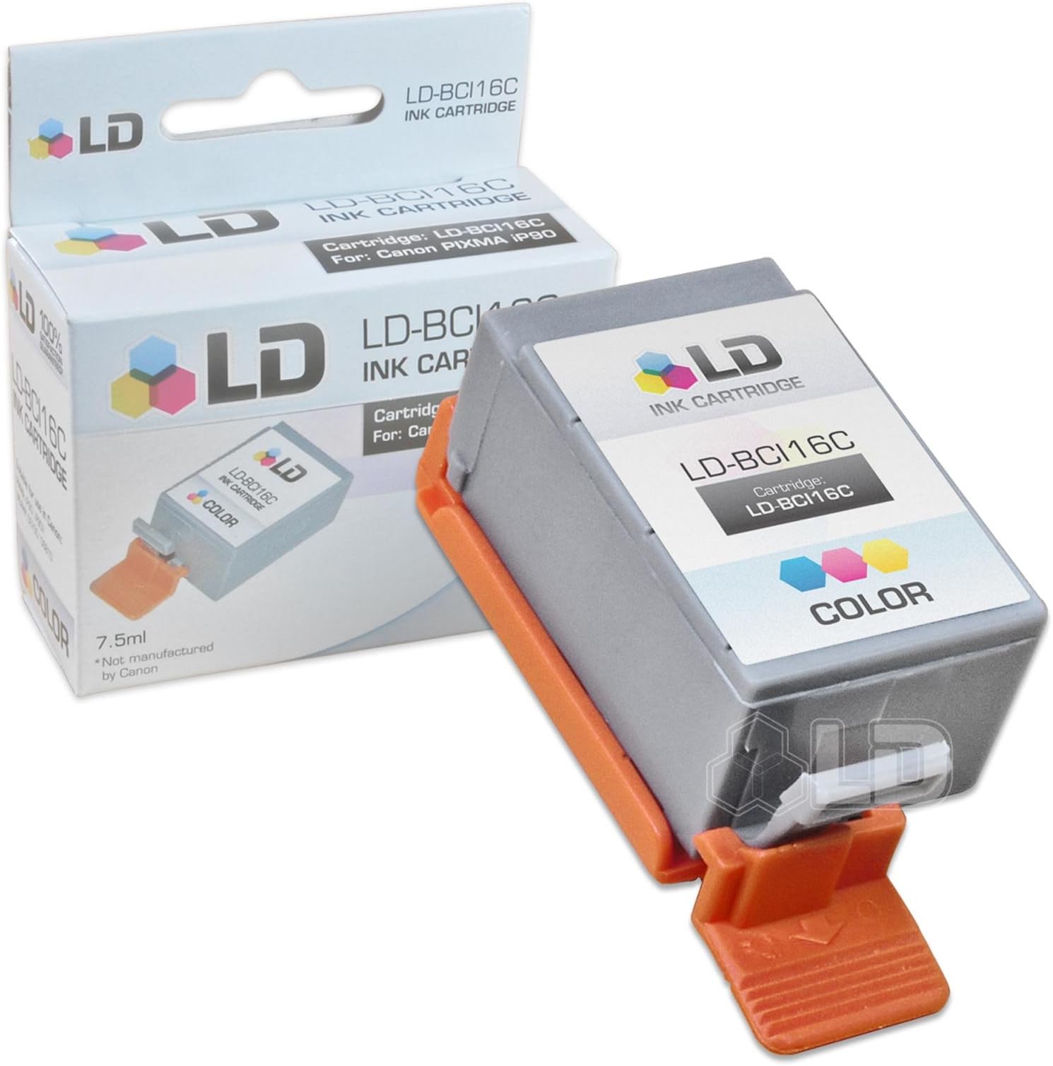 6pk Compatible Canon (3)BCI-15 Black (3) BCI-16 color Ink Cartridges. Fits Canon Portable Printers PIXMA iP90 PIXMA iP90V SELPHY DS700 SELPHY DS810.