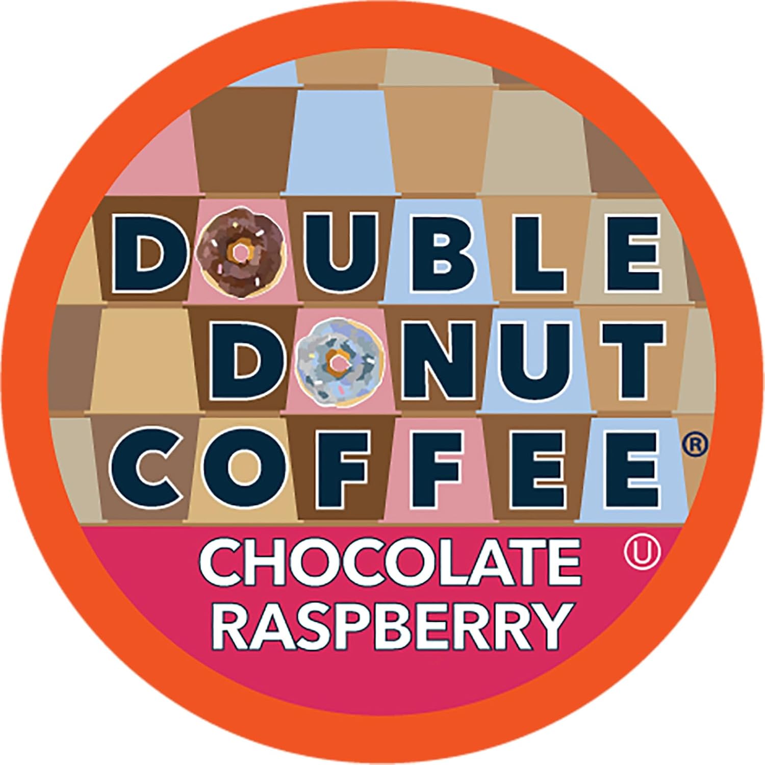Double Donut Flavored Coffee Pods, Chocolate Raspberry