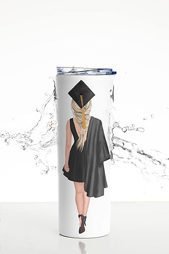 Miniatura 5 de Personalized Graduation Tumbler with Straw and Lid, Custom Name 20oz. Stainless Steel Tumbler, Class of 2024 Graduation Gift for Seniors and College