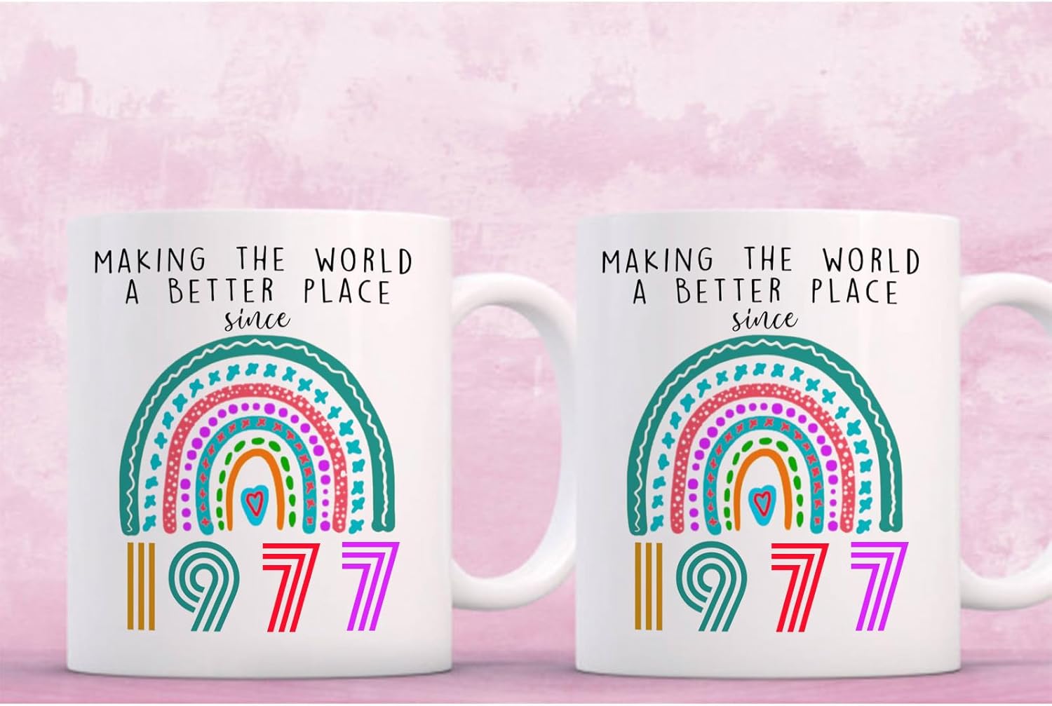 49th Birthday Gifts for Women Men Coffee Mugs,Gifts for 49 Year Old Woman,1977 Birthday for Women, 49th Presents Coffee Mug Presents Women,11oz (1977) - Image 3