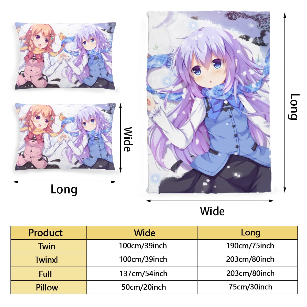 ご注文はうさぎですか？ 掛け布団カバー　ココア　リゼ　シャロ　枕カバー　チノ3 Amazon｜ご注文はうさぎですか？布団カバー チノ シャロ ココア リゼ