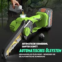 PROTMEX 2-in-1 Akkumulátoros Teleszkópos Metszőolló 8 Colos, Zöld, 900W, Kerti Ágvágó Szett 2 db 4000 mAh Akkuval 7