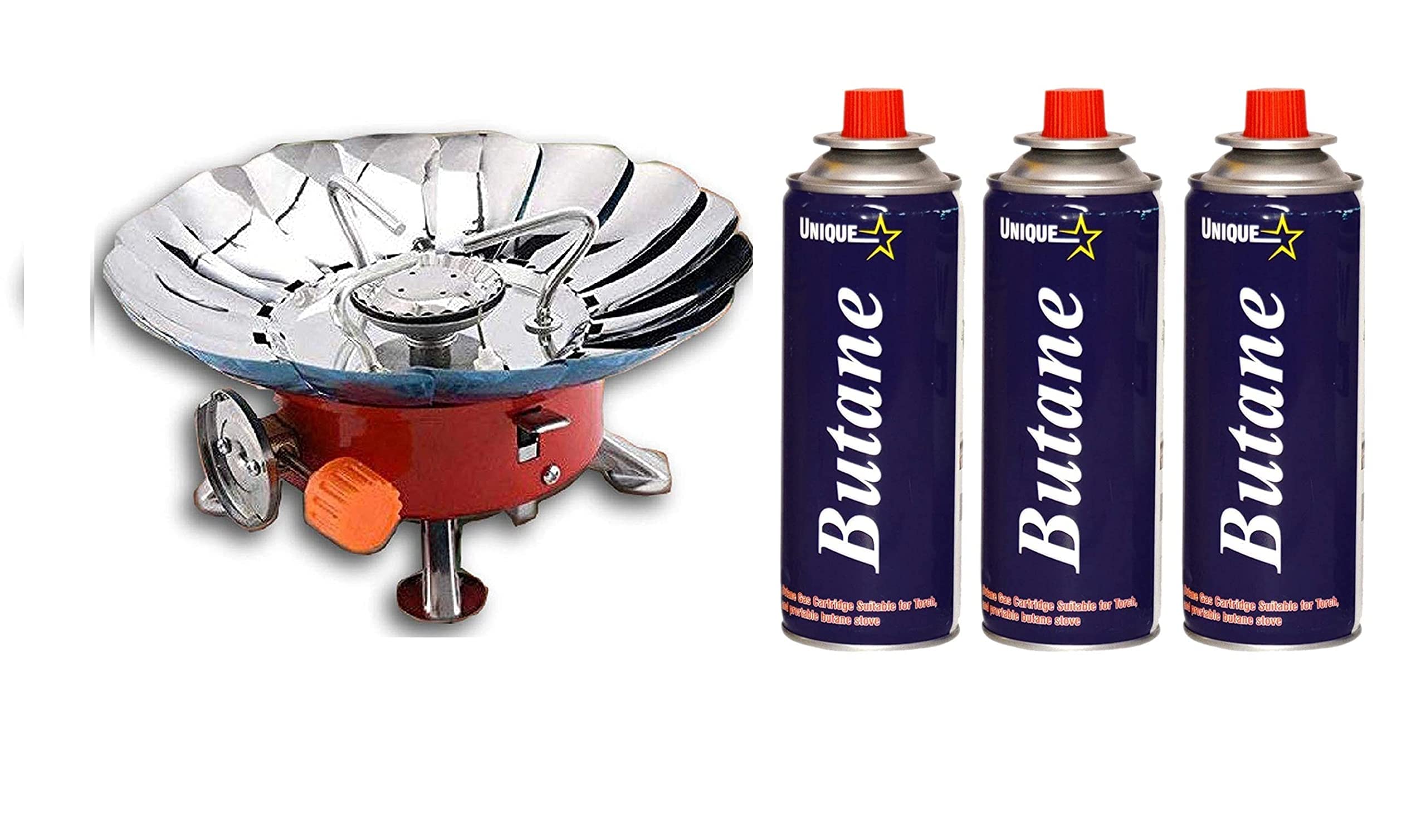 BisonBerg Ultra-Light Folding Camping Butane Gas Stove Burner with 3 Butane Cartridge (B09PVCQG2Y) Amazon Price History, Amazon Price Tracker