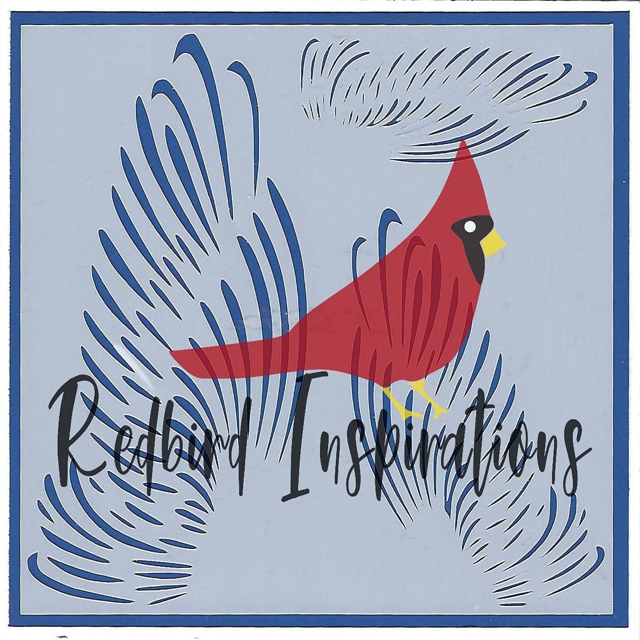 Redbird Inspirations Original Stencil, 6x6 Inch, Left Wing
