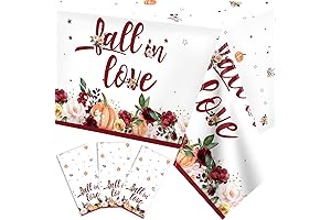 Fall in Love Bridal Shower Tablecloths