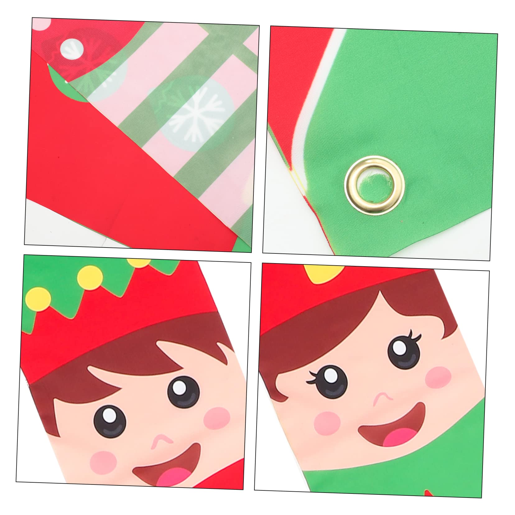 BESPORTBLE 4paia Decorazione Natalizia Per Portico Striscione Festivo Per Ingresso e Giardino Per Interni Ed Esterni Atmosfera Di Natale Accogliente