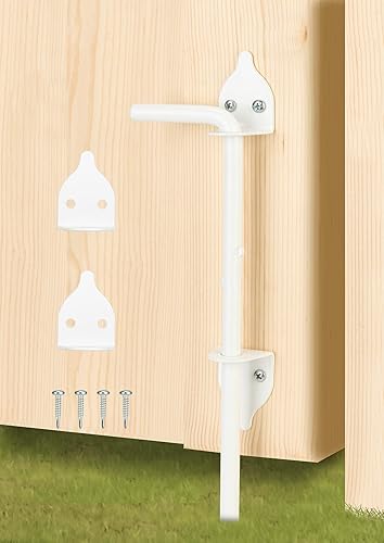 Miniatura 12 de Perno de caña de alta resistencia de 12 pulgadas para barra de caída, cerrojo de tierra para vallas de madera, PVC, vinilo, metal, puertas, puertas