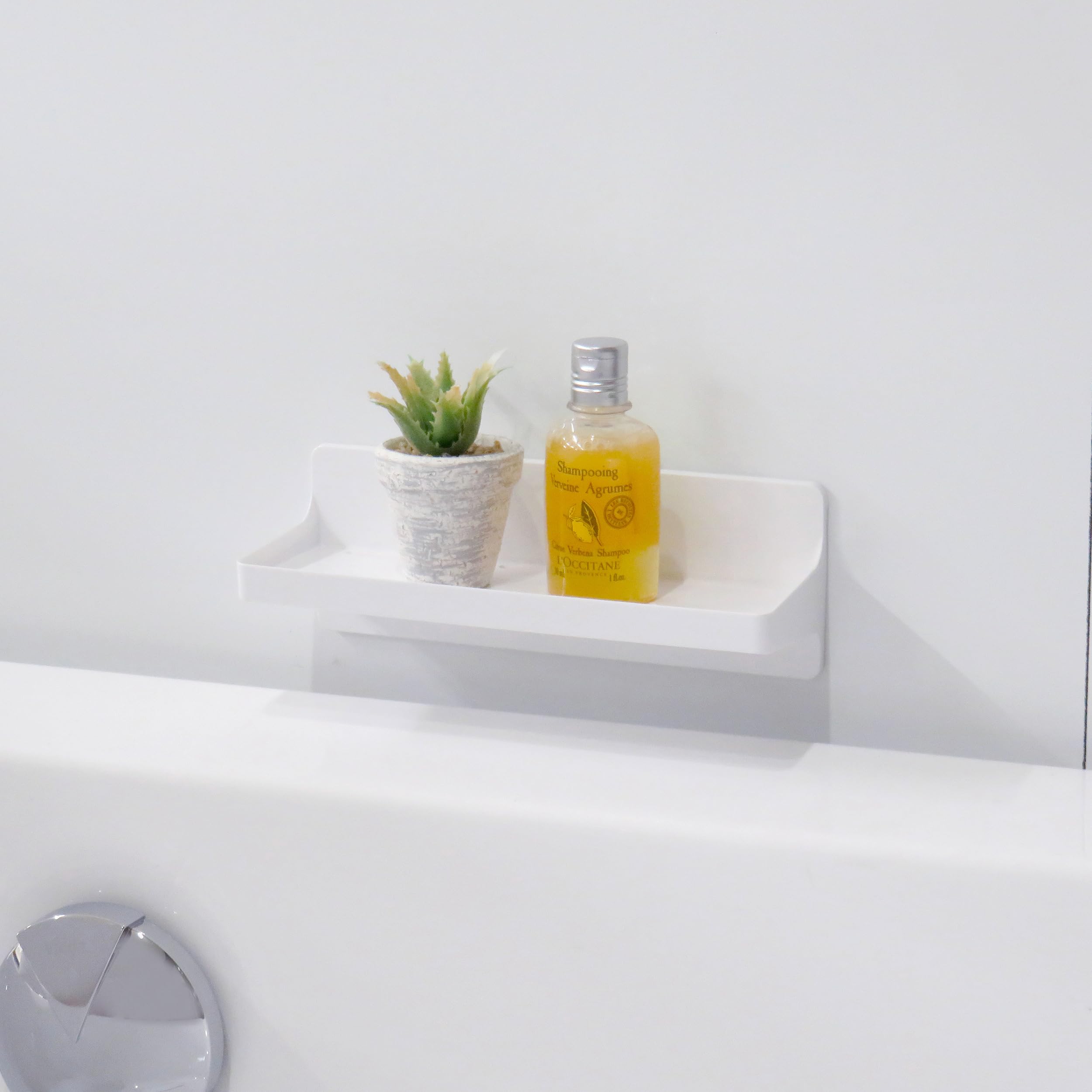 Towa Sangyo 39205 Bathroom Rack, White, Approx. 7.0 x 2.6 x 2.6 inches (17.8 x 6.6 x 6.5 cm), Magnetic SQ Magnet, Mini Shelf