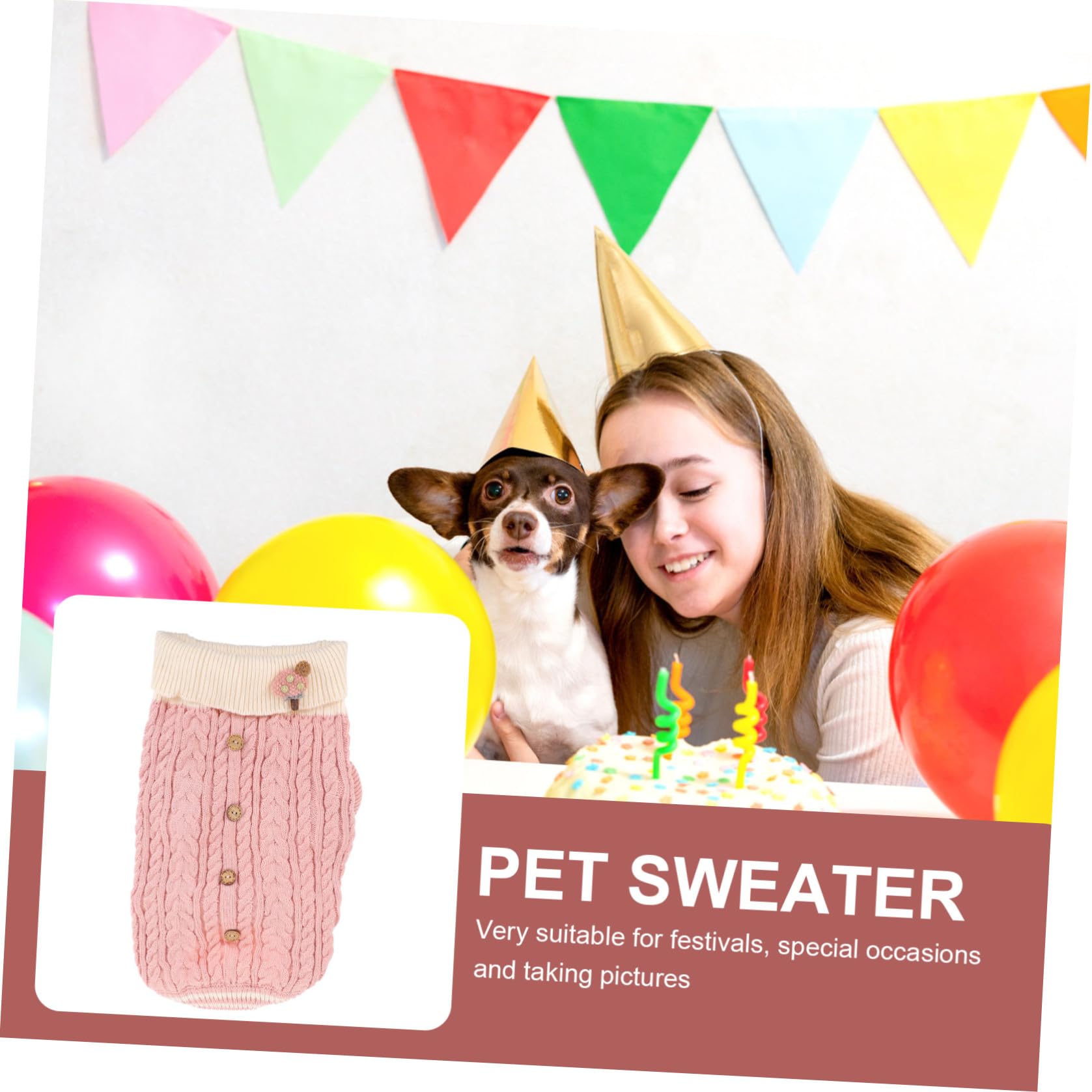 ABOOFAN 3pièces Pull Chien Hiver à pour Chiens Petits Vêtement Doux Et Chaleureux