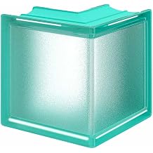 6x6x3 Mint Arctic Sharp Corner 90 Myminiglass Glass Block