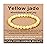 AD Beads Handmade Gemstone Stretch Elastic Bracelet Crystal Healing Reiki Nature\'s Beauty and Spiritual Essence Unisex (6mm, Yellow Jade (abundance and joy))