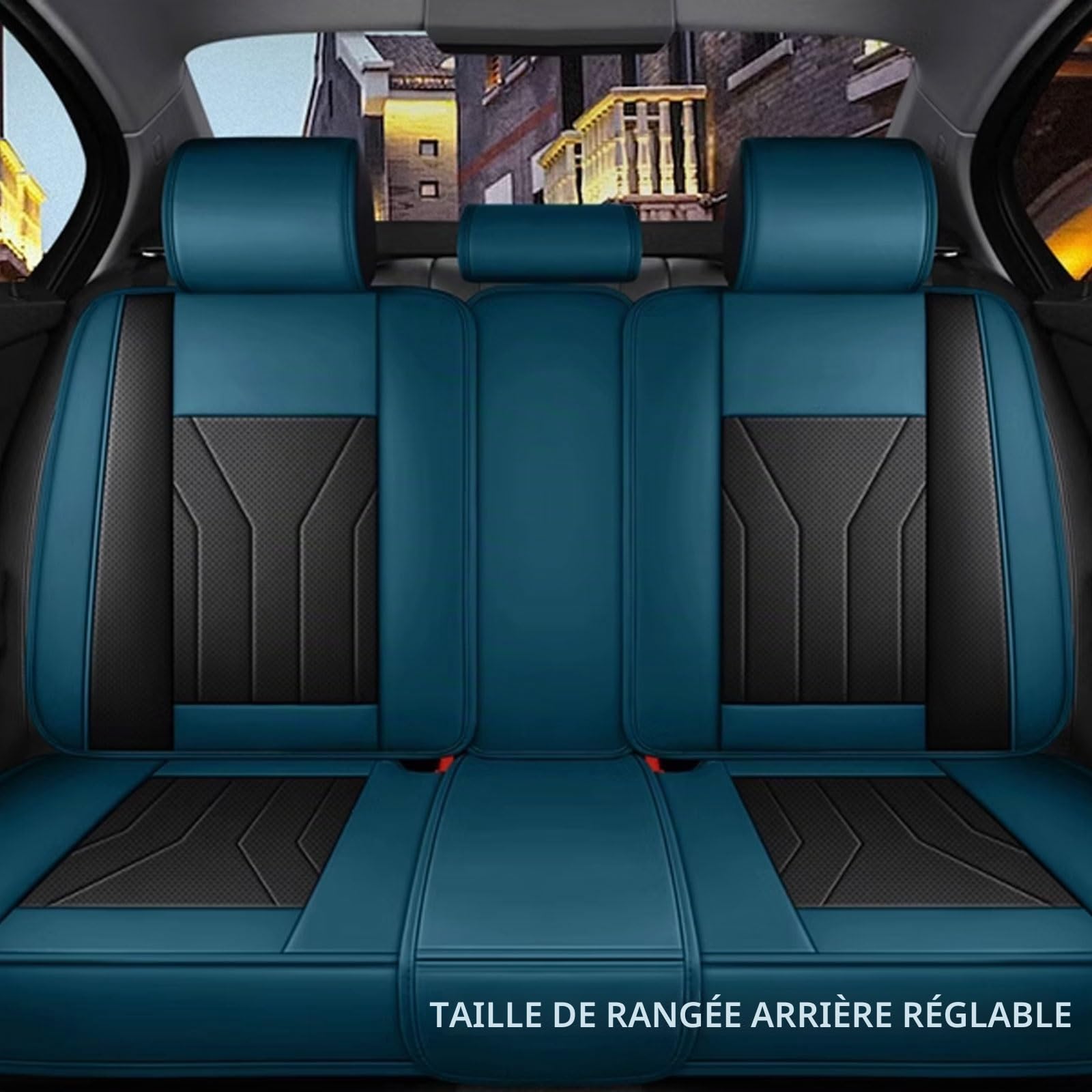 Housses de siège complètes pour Renault Symbioz 2024, 2025,Similicuir Qualité Supérieure Housses Couvre-Siège,Ensemble Complet de sièges Avant et arrière(C)