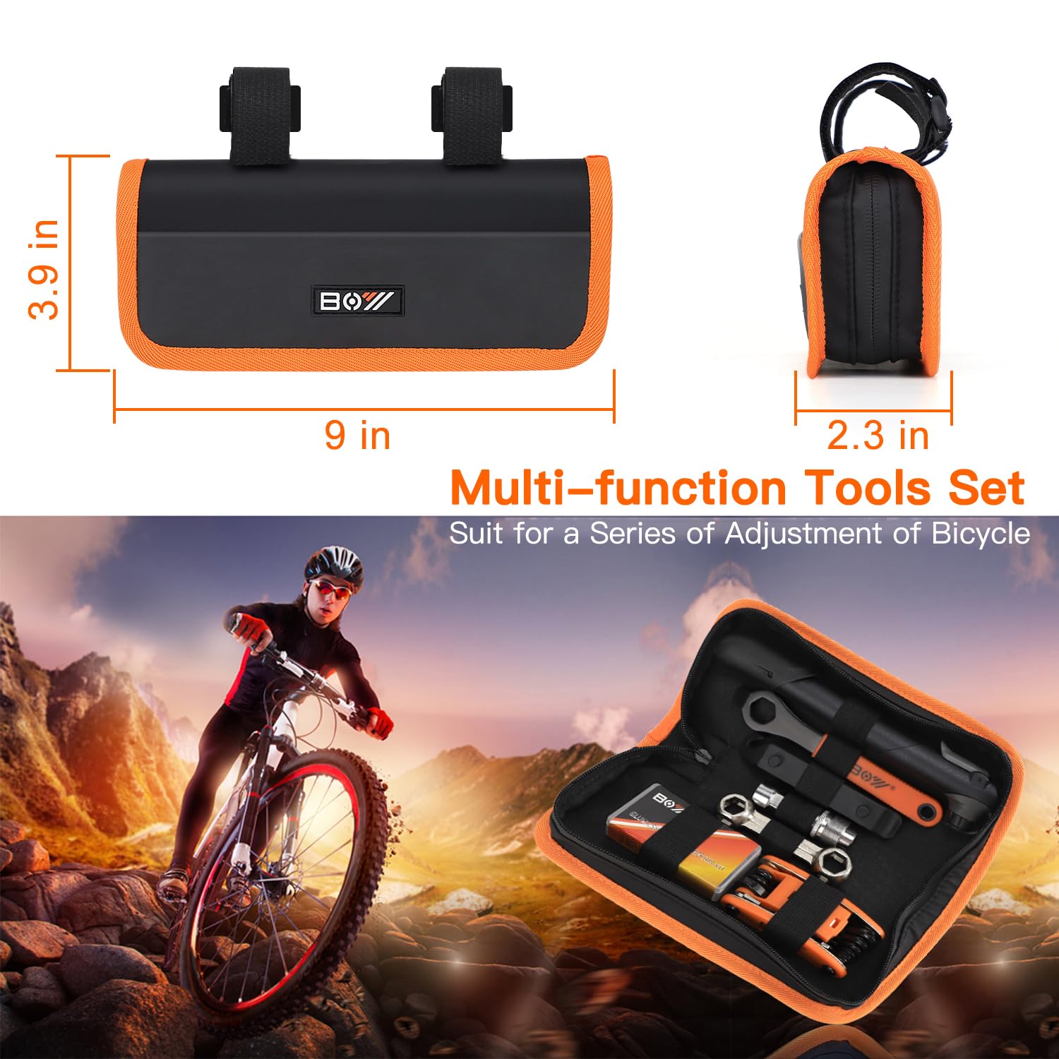Bicycle Repair Kit - Pump, Patches & Tools -7 Bicycle Repair Kit - Pump, Patches & Tools -7