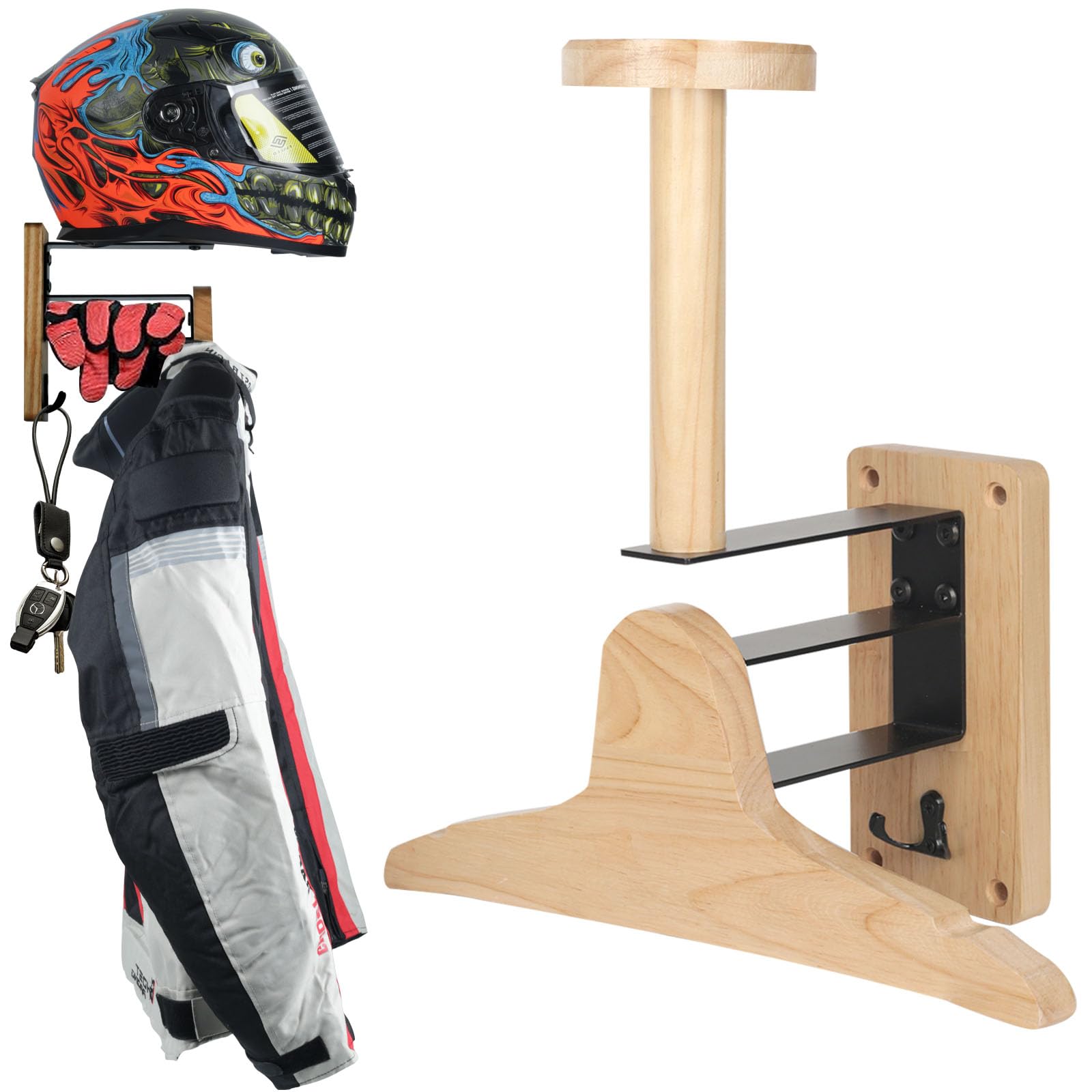 Motorcycle Helmet Rack, Tactical Airsoft, Helmet Holder Wall Mount with Hook Hanger for Motorcycle, Cycling, Rugby, Plate Carrier, Police Gear