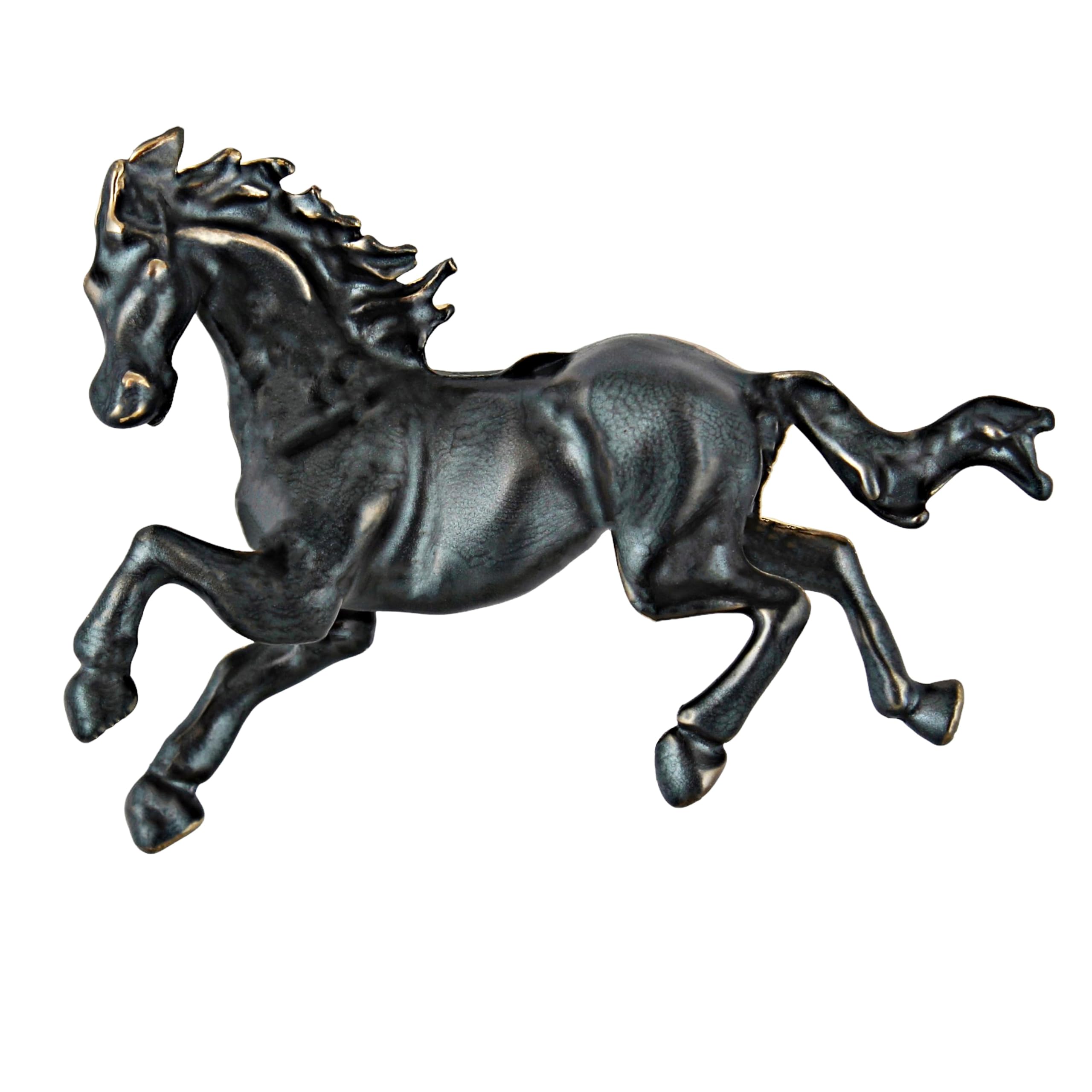 LUCKY JEWELLERY Designer Gold Plating Black Color Meenakari Vintage Running Horse Unisex Brooch Pin For Women/Girls/Men (150-CHOM1-1182-BL) (B0D2LGV7W4) Amazon Price History, Amazon Price Tracker