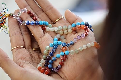 Miniatura 5 de Jet International Crystal Jet Chakra Japa Mala Folleto de Terapia Gratis