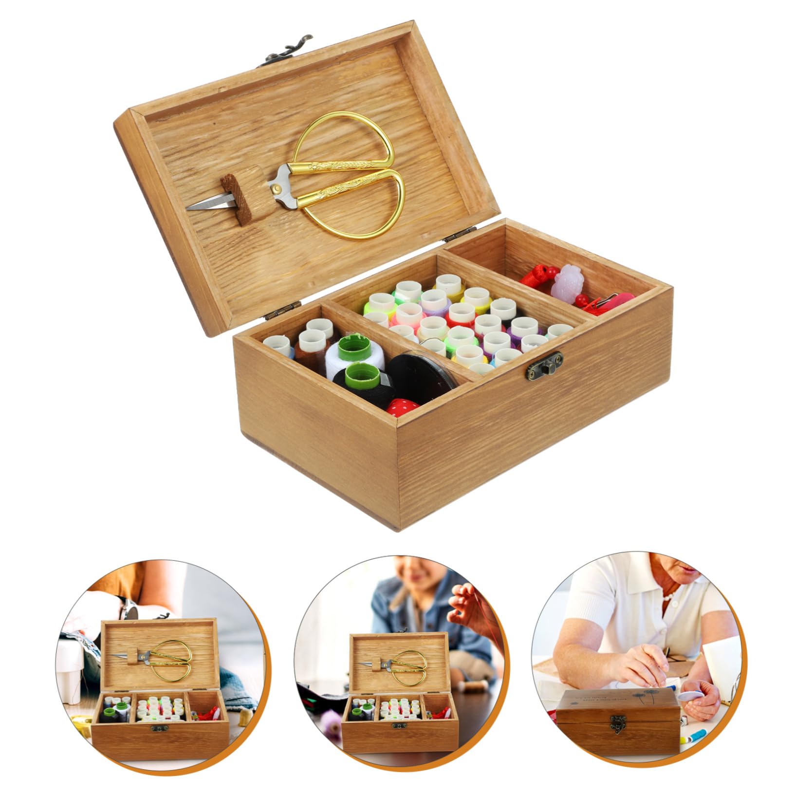 Cabilock 1 Juego Juego De Costura En Caja Costura De Cojines Kits De Suministros De Accesorios De Costura Kit De Emergencia De Costura Kit De Viaje Kit De Primeros Auxilios Universal Viajar