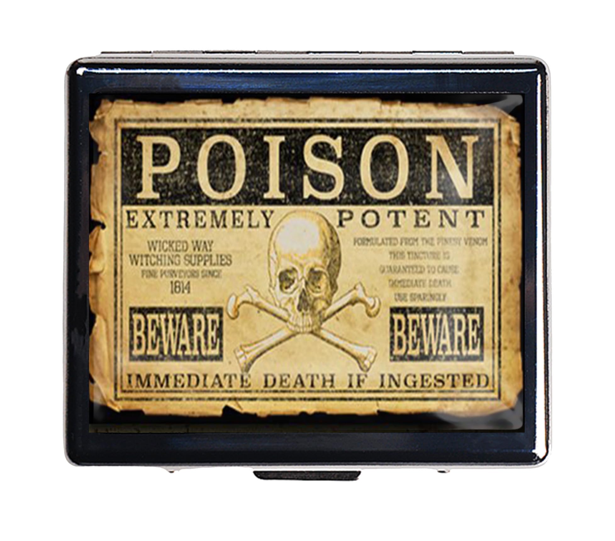 7 Days Chromed Shiny Silver Pill Organizer with Mirror Inside Has 8 Separate Compartments Rectangle Cute Travel Pill Organizer for Purse 7 Days (