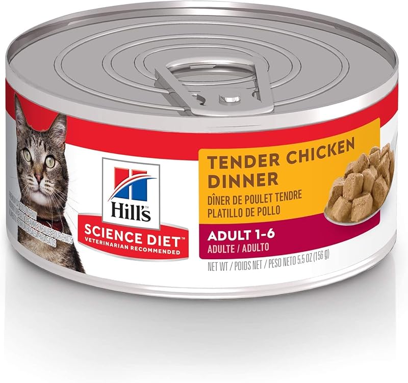Ração úmida para gatos adultos Hill's Science Diet, frango macio, modelo 1770