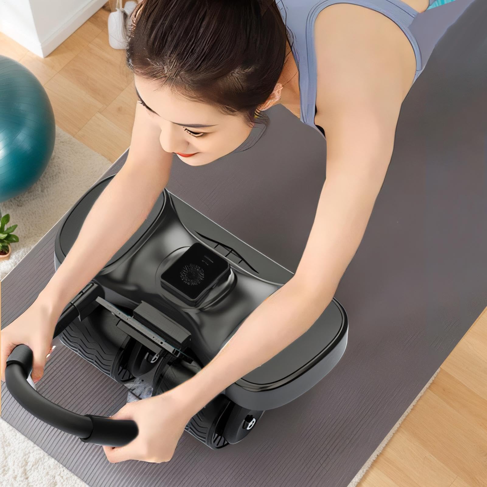 Roller AB, cichy sprzęt oporowy, automatyczna rolka, narzędzie fitness do podparcia łokcia dla początkujących, mężczyzn, sportu, domu, podróży, kajaka