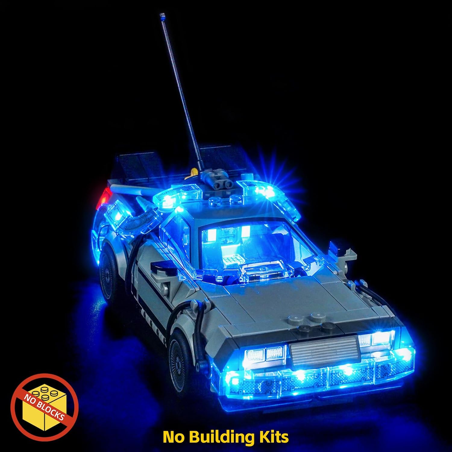 BrickBling LED Light Compatible with Lego Speed Champions Time Machine from Back to the Future 77256 - Not Come with Car (77256)