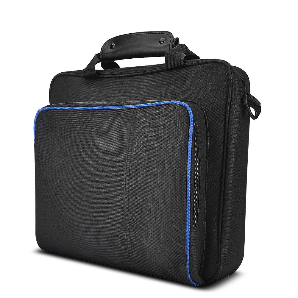 Sutinna Estuche de Consola Impermeable para PS4, Bolso de Mano portátil Bolsa de Almacenamiento de Viaje Bolso de Hombro Totalmente Protector Compatible con PS4