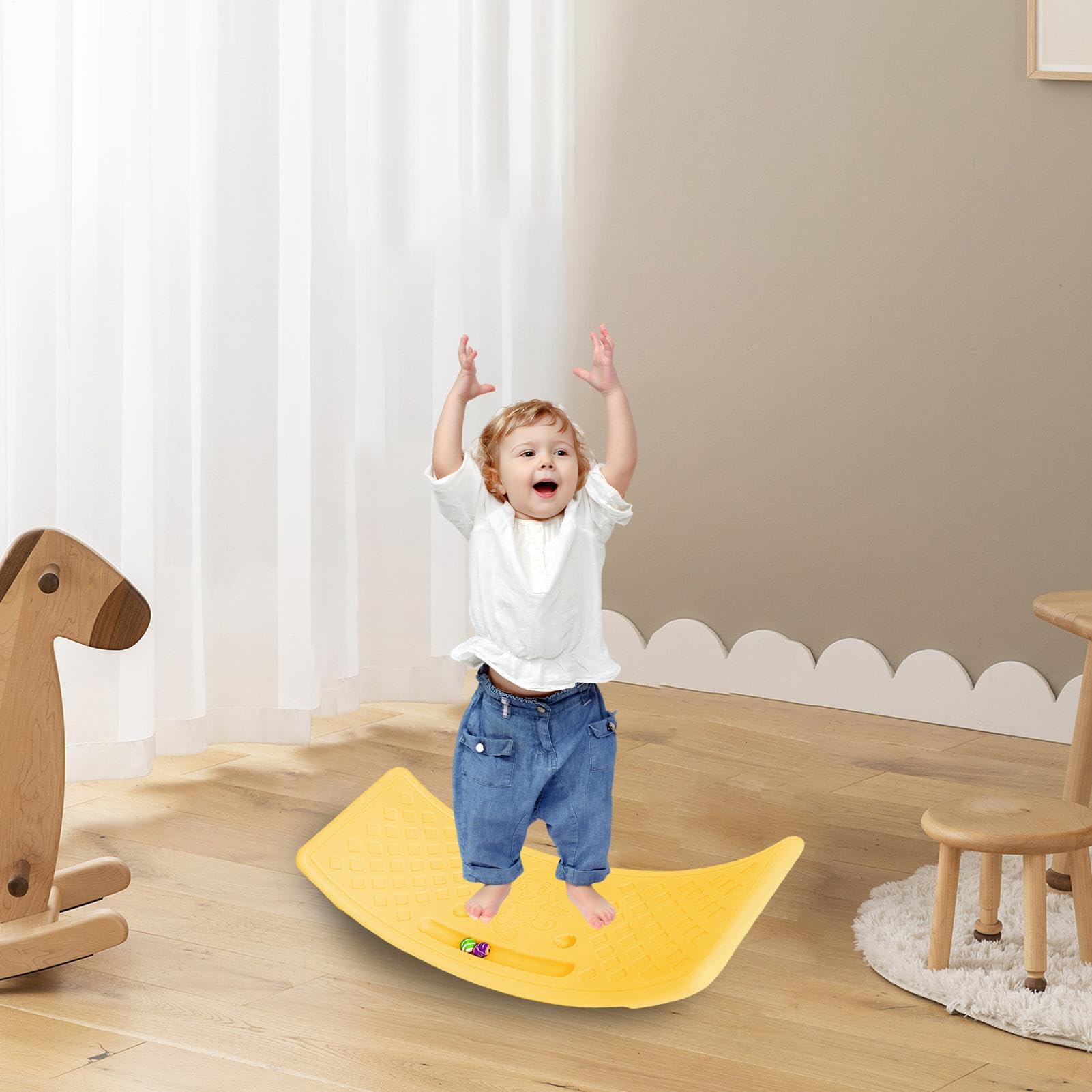 Tavola oscillante per bambini Rocker per bambini - Apertura curva