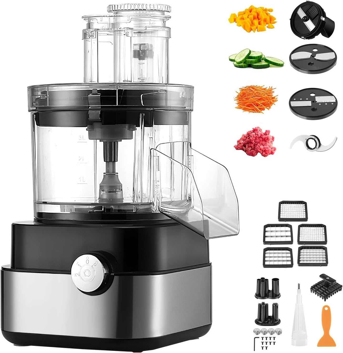 Electric Food Chopper | Electric Onion Chopper,Kitchen Gadgets Chopping Machine, Vegetable Slicer for Dicing, Mincing, Cutting